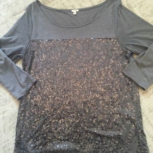 Jcrew Sequined Top